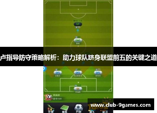 卢指导防守策略解析：助力球队跻身联盟前五的关键之道
